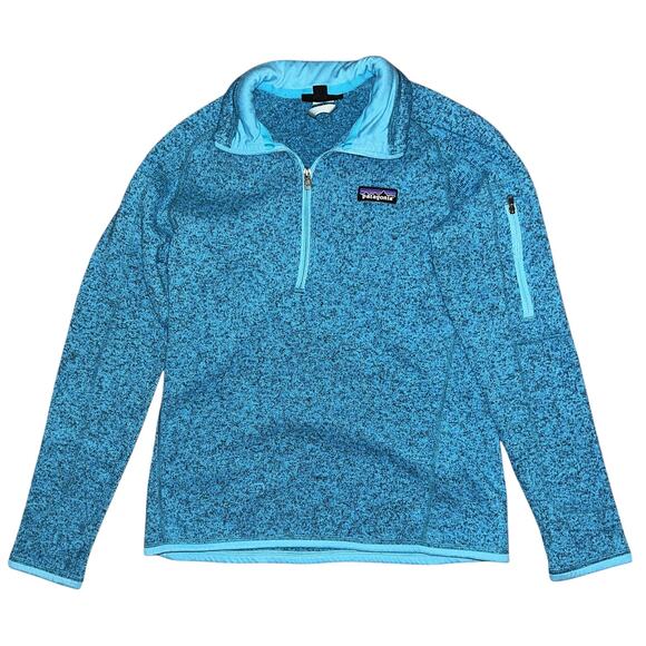 Patagonia 1/4 Zip Better Sweater Teal Pullover Women's Small - Picture 1 of 7